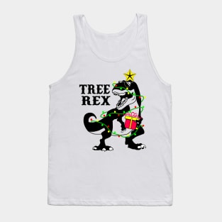 Dinosaur Christmas T-Rex Tank Top